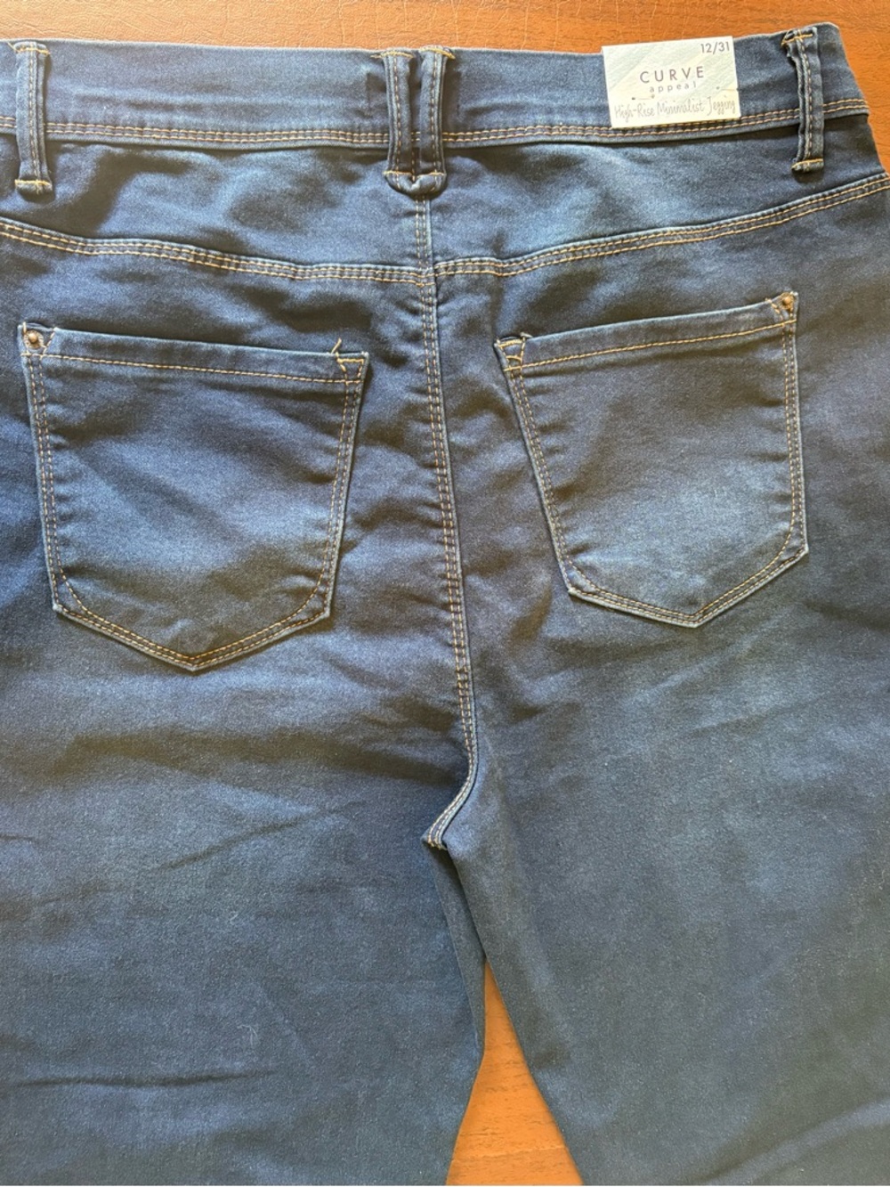 High-Rise Curve Appeal size 12/31 Women's Jeans — Deep Indigo Blue - Picture 2 of 5